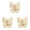 Beige*3, variant on 270° Rotatable Butterfly Adhesive Hooks, No-Drill 3-Prong Heavy Duty Wall Corner Hangers for Bathroom Kitchen Entryway