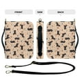 thumbnail image 5 of FOR U DESIGNS Dachshund Coffee Bible Cover Case Waterproof Bible Bag with Handle Size M Reusable Sturdy Bible Carrier with Adjustable Strap Soft PU Leather Bible Cover Case, 5 of 7