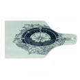 thumbnail image 1 of Adventure Cutting Board, Antique Marine Compass and Floral Whale Victorian Vintage, Decorative Tempered Glass Cutting and Serving Board, Wine Bottle Shape, Dark Blue White, by Ambesonne, 1 of 1