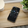 thumbnail image 5 of DistinctInk Hybrid (Acrylic / TPU) Clear Slim Fit Case for Apple iPhone 12 Pro (6.1" Screen) - Vibrant Spring Blossoms on Dark Canvas, 5 of 8
