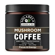 Solabela Coffee Organic Mushroom Coffee (40 Servings) With 7 Superfood Mushrooms, Great Tasting Arabica Instant Coffee, Includes Lions Mane, Reishi, Chaga, Cordyceps, Shitake, Mitake, And Turkey Tail