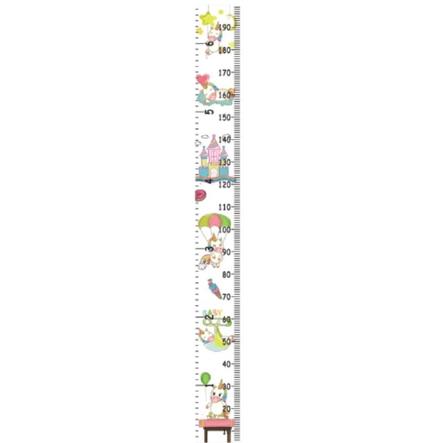 Regla de altura para niños, creativa, con dibujos animados, decorativa, para el hogar, para colgar en lienzo al óleo, regla de altura