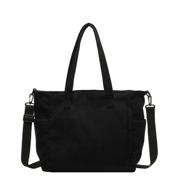 New Velvet Tote Bag for Women, High-capacity Student Commuting Bag, Single-shoulder Tote Bag for Class, Minimalist Office Crossbody Bag