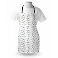 thumbnail image 3 of Nautical Apron Marine Elements Featured Lifebuoy Anchor Compass Sea Waves Kids Nursery Theme, Unisex Kitchen Bib Apron with Adjustable Neck for Cooking Baking Gardening, Blue and Red, by Ambesonne, 3 of 3