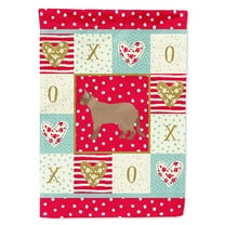 Carolines Treasures CK5610GF European Burmese 2 Cat Love Flag Garden Size Small multicolor