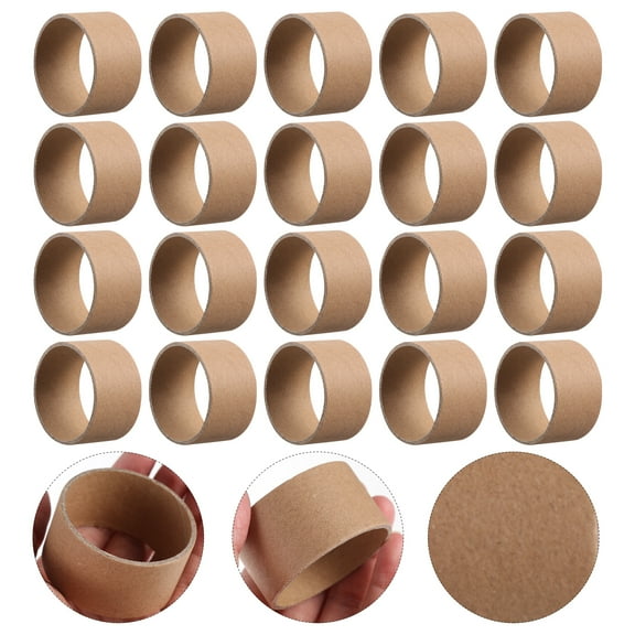 FOLOYORI Paper Craft Tubes Brown 20Set For School Use