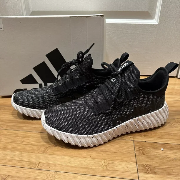 NEW! Ad-id-as Kaptir 3.0 Black White Running Shoes Athletic Gym Sneakers Mens 10.5