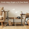 thumbnail image 2 of Swivel sofa armrest table, reclining chair side table or bedside table with adjustable height, 2 of 5