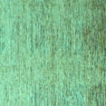 thumbnail image 1 of Ahgly Company Indoor Square Oriental Turquoise Blue Modern Area Rugs, 8' Square, 1 of 4