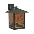 thumbnail image 3 of Meyda Tiffany 118426 12" W Seneca Loon Solid Mount Wall Sconce - Amber Mica, 3 of 6