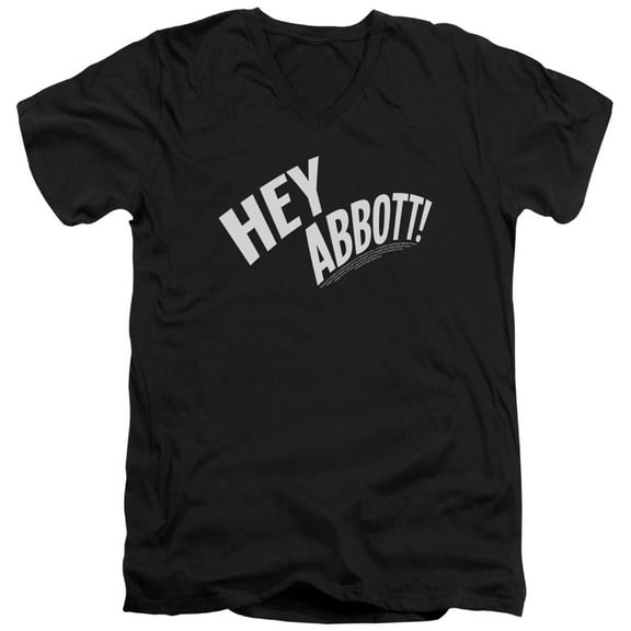 Abbott & Costello - Hey Abbott - Slim Fit V Neck Shirt - Medium