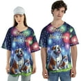 thumbnail image 4 of Happy New Year Bulldog Family Cheer Winter Midnight Firework All Over Print 3D Baseball Shirt Dog Lover Gifts Idea Softball Sport - 02025, 4 of 6