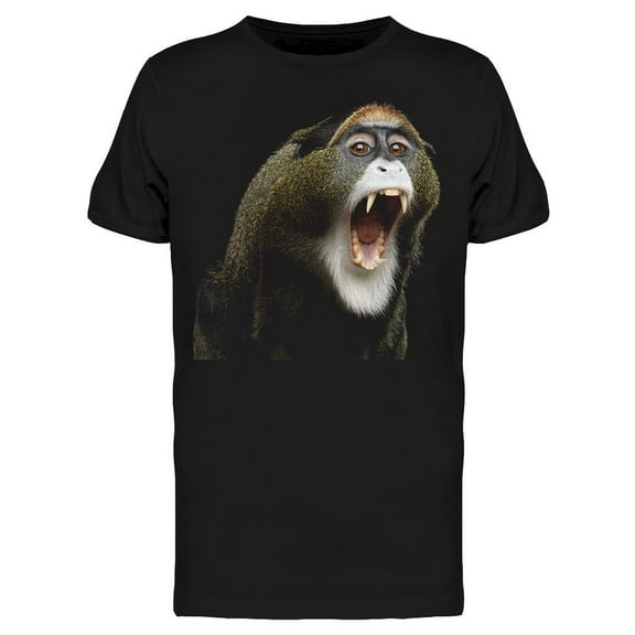 Portrait Of Brazza's Monkey T-Shirt Men -Image by Shutterstock, Male x-Large