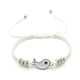 thumbnail image 5 of Qarigey tejida de Tai , cadena de mano con abalorio chino, decoración de longitud ajustable, pulseras de cuerda trenzada populares con estilo Blanco 2Conjunto, 5 of 6