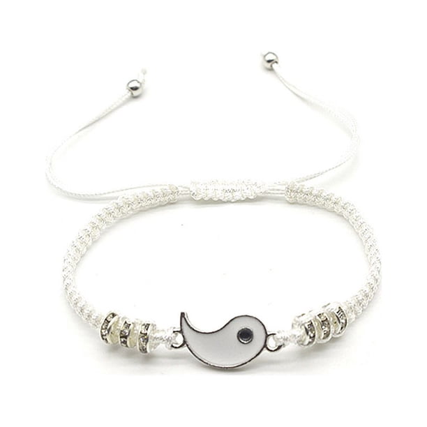 Qarigey tejida de Tai , cadena de mano con abalorio chino, decoración de longitud ajustable, pulseras de cuerda trenzada populares con estilo Type3 NO3