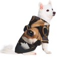 thumbnail image 2 of Fotbe Steampunk Squirrel Pilot Sudadera con Estampado para Perros Pequeños – Suéter con Capucha para Mascotas, Tela Suave de Forro Polar con Bolsillo-XX-Large, 2 of 7