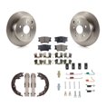 thumbnail image 1 of Transit Auto Rear Disc Rotors Semi-Metallic Pads Parking Brake Shoes and Hardware Kit for Car Toyota Matrix Pontiac Vibe K8F-104980, 1 of 11