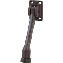 Heavy-Duty Kick-Down Stop with 4 Screws, 4 Inches, Oil-Rubbed Bronze by Stone Harbor Hardware