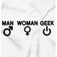 thumbnail image 2 of Man Woman Geek Geeky Cute Nerdy Gamer Long Sleeve TShirt Men Women Brisco Brands X, 2 of 6