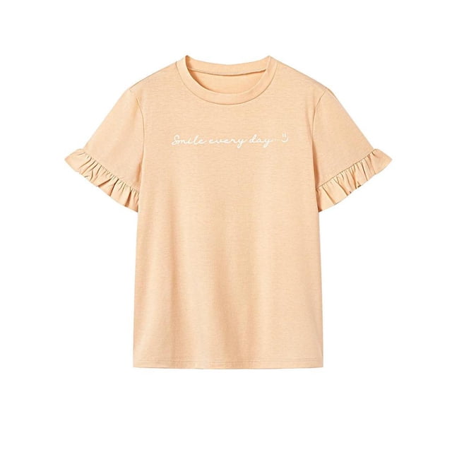 Camiseta para mujer, ropa de verano, camiseta clásica de moda con cuello redondo para desplazamientos en la oficina XL