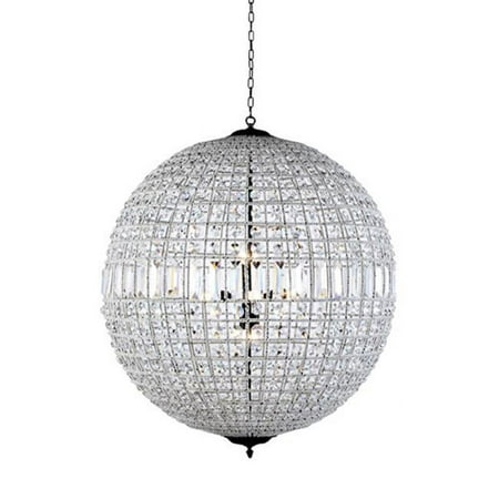 

Elegant Lighting 1205G36DB-RC 36 Dia. x 50.5 H in. Olivia Pendant Lamp - Dark Bronze - Royal Cut Crystal Clear