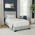thumbnail image 6 of Reece Channel Stitched Upholstered Twin Bed, Platinum, by Hillsdale Living Essentials, 6 of 18
