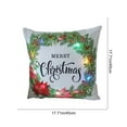 thumbnail image 3 of Cojín navideño LED con luces de colores | Funda de cojín con decoración festiva | Poliéster 45 x 45 cm | Diseño floral a pilas, 3 of 5