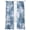 Blue White, variant on Sage Green Ombre Sheer Curtains 54 Inch Length 2 Panels Set Window Treatments, Gradient Abstract Art Vintage Grey Rod Pocket Semi Curtains for Living Room/Bedroom/Kitchen Décor, 104"W x 54"L