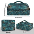 thumbnail image 3 of Iauyy Casserole Carrier for Hot Food Insulated Casserole Travel Carry Bag with Lid Food Warmer Bag for Party/Picnic,Cyan-green Amber Butterfly, 3 of 7