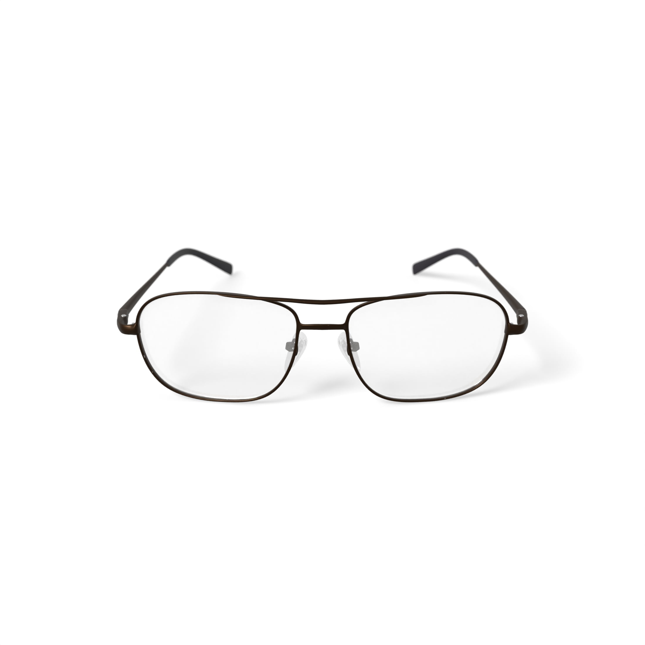 Walmart Men's FM17115 Square Prescription Eyeglasses with Case, Gray
