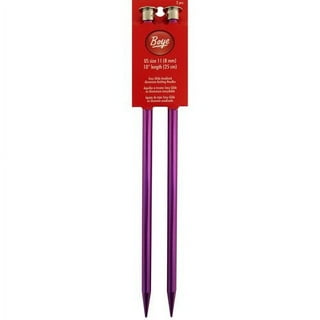 Boye Single Point 10 Aluminum Knitting Needles ~ Size 8 - Salty Yarns