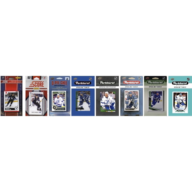 C&I Collectables LIGHTNING820TS NHL Tampa Bay Lightning 8 Ensembles de Cartes à Collectionner sous Licence Différentes
