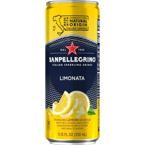 Sanpellegrino Italian Sparkling Drink Limonata, Sparkling Lemon Beverage, 6 Pack Of 11.15 Fl Oz Cans