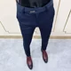thumbnail image 3 of Pantalones de verano para hombre de negocios, ajustados, con tresillos, 9 pantalones cortos, para traje social, para hombre, reseñas coreanas, muchos pantalones formales, 3 of 4