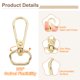 thumbnail image 3 of 5Pack Ganchos de Cierre Giratorios, Clips de Bolsa Giratorios de 0.63" x 1.73", Oro, 3 of 6