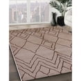thumbnail image 2 of Ahgly Company Indoor Rectangle Mid-Century Modern Khaki Rose Pink Solid Area Rugs, Swatch Sample, 2 of 6