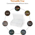 thumbnail image 2 of Inner Photo Storage Box ” x ” Photo Case Clear Craft Keeper Plastic Organizer Boxes for Seed Cards Stickers Crayon Beads Jewelry, 2 of 9