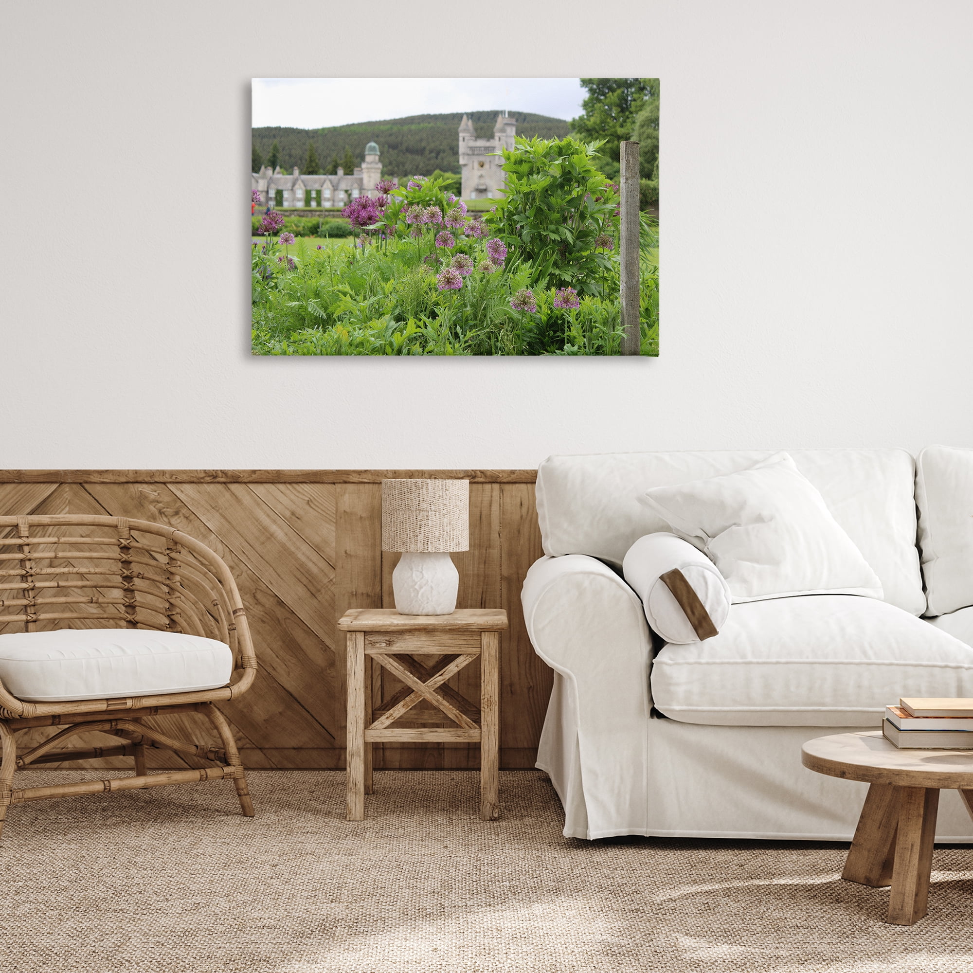 Stupell Industries Distant Castle View Landscape & Nature Photography Wrapped Canvas Art Print Wall Art, 36 x 24