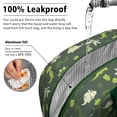 thumbnail image 5 of Womens DarkGreen Cartoon Dinosaurs Plants Pattern Lunch Box for Work,Insulated Lunch Bag for Women,Loncheras Para Mujer,Leakproof Adult Lunch Bag for Work,Beach,Travel,Picnic,Camping, 5 of 7