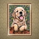 thumbnail image 5 of Perro 5D diamante pintura taladro completo bordado DIY punto de cruz decoración del hogar Hugtrwg Para estrenar, 5 of 9