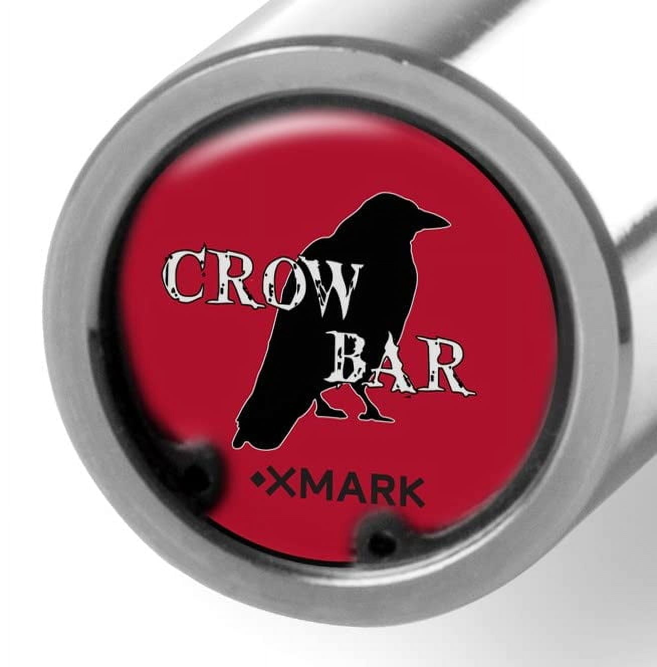 XMARK CROWBAR EZ Curl Bar, Brass Bushings, Chrome with Black Manganese Phosphate Shaft, 28 mm Grip