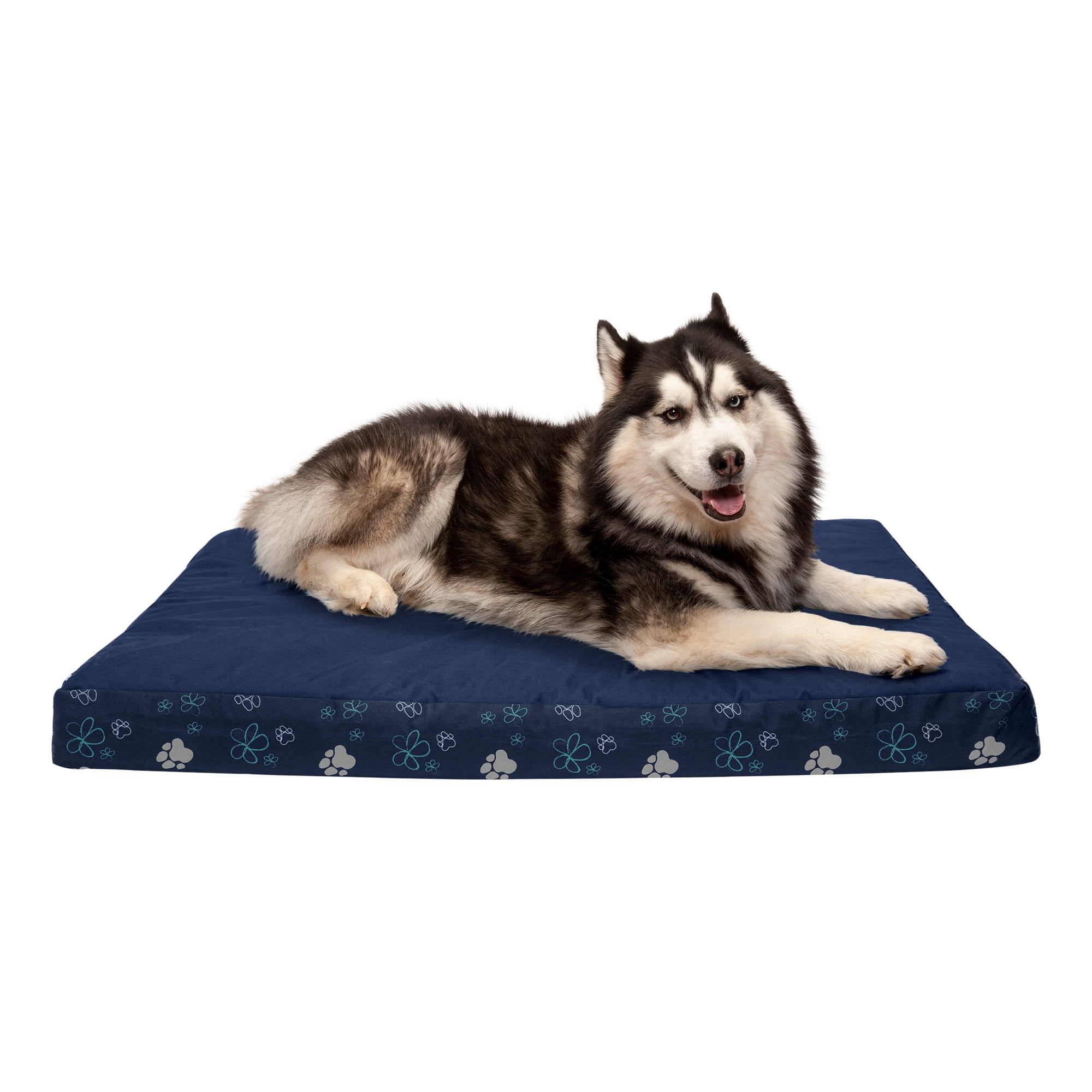 FurHaven Pet Dog Bed Deluxe Cooling Gel Memory Foam Orthopedic Indoor