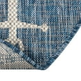 thumbnail image 7 of Unique Loom Outdoor Coastal Collection Area Rug - Ahoy (5' 3" x 7' 10" Oval Blue/Ivory), 7 of 7
