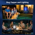 thumbnail image 3 of 2 Pack Solar Bug Zapper Outdoor, 4200V Electric Mosquito Zapper with USB-C Rechargeable, Waterproof Auto On/Off Fly Trap, Cordless Insect Killer for Patio Backyard Garden Camping, Green, 3 of 6