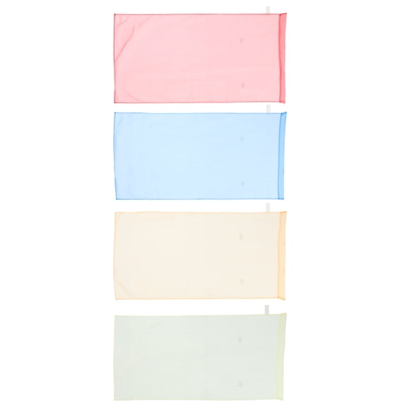 UPGRATOR 4Pcs Farmhouse Curtains for Bedroom Polyester Sheer Panels Light Filtering Rustic Window Drapes