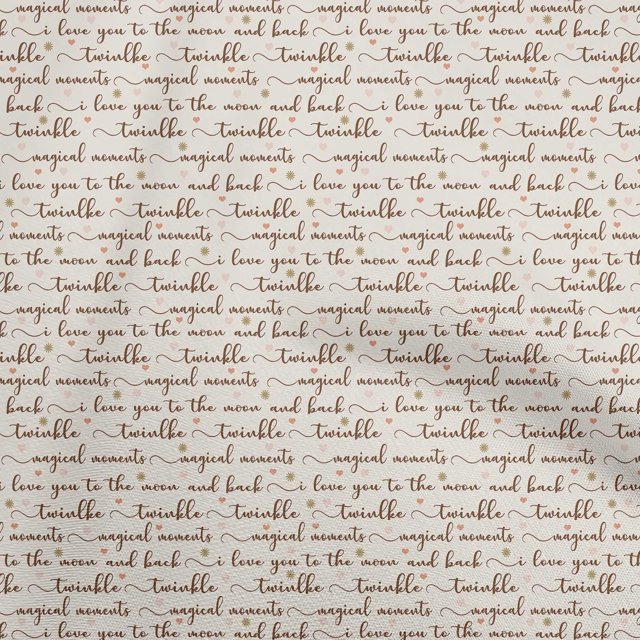 oneOone Cotton Cambric Light Brown Fabric Text Craft Projects Decor Fabric Printed By The Yard 56 Inch Wide