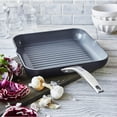 thumbnail image 2 of GreenPan Paris Pro Healthy Ceramic Nonstick 11" Square Grill Pan with Spouts, Gray, 2 of 7