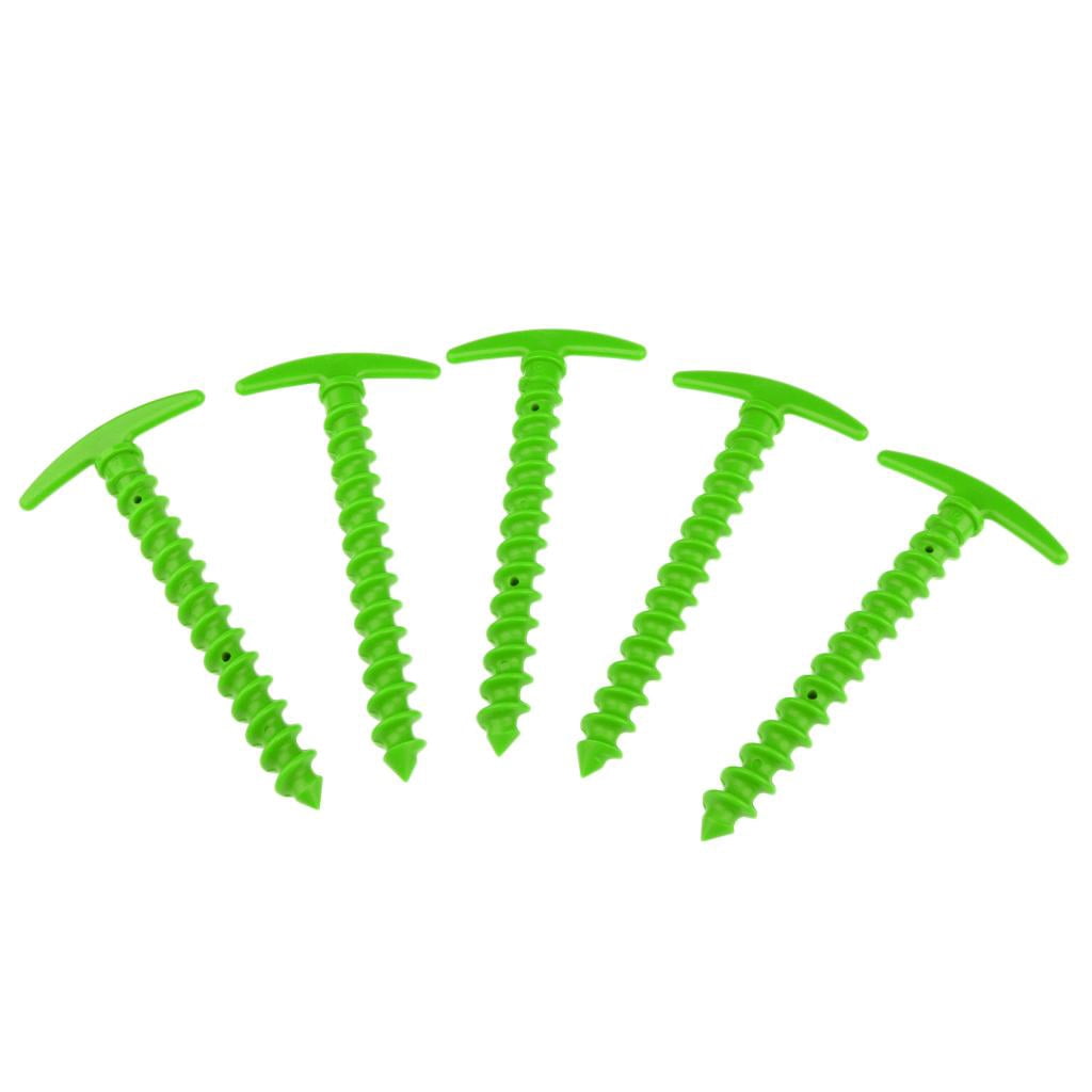 simhoa 6x5Pcs/Pack 14.5cm Tent Peg Nail Tent Stakes for Outdoor Camping Green 6 Pcs