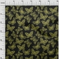 thumbnail image 3 of oneOone Georgette Viscose Black Fabric Butterflies Dress Material Fabric Print Fabric By The Yard 42 Inch Wide-T2, 3 of 5