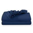 thumbnail image 1 of Bare Home 2-Pack Fitted Sheets - Premium 1800 Collection - Ultra-soft - Deep Pocket - California King, Dark Blue, 1 of 7